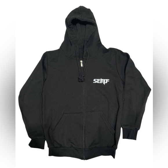 🔥🔥🔥 Above and beyond mens black hoodie sweater size small mens black hoodie - Picture 2 of 4